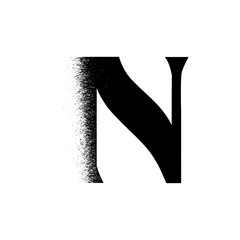 Alphabet Line Art Illustration Flat Design