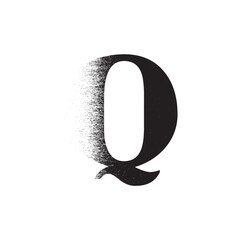 Alphabet Line Art Illustration Flat Design