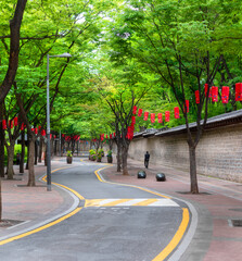 Deoksugung Doldamgil: A Romantic Stroll in the Heart of Seoul
This image captures the essence of Deoksugung Doldamgil, a romantic walkway nestled amidst the stone walls of Deoksugung Palace.