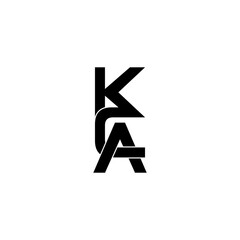 kca lettering initial monogram logo design