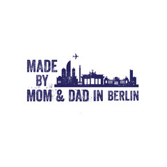 berlin skylin logo design icon 