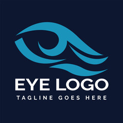 eye logo design icon vector