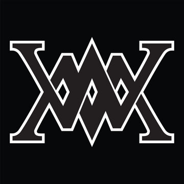 wm latter logo design icon 