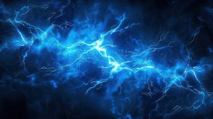 electric blue texture with lightning bolt pattern energetic and dynamic abstract background illustration