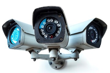 Security Cameras CCTV isolated on white background