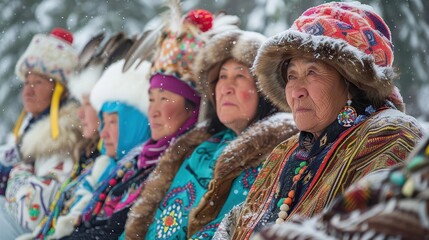 enduring indigenous cultures ancestral customs thriving in siberia cultural traditions digital art