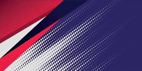 Abstract modern design red dark blue and purple colors geometric overlapping background. Sports style banner concept. Gradient abstract background vector, eps10.