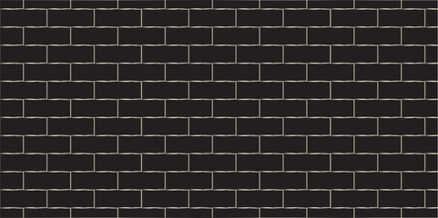 Abstract Black brick wall background. architecture construction stone block brick wallpaper. seamless building cement concrete wall grunge background.