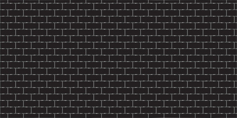 Fototapeta premium Abstract Black brick wall background. architecture construction stone block brick wallpaper. seamless building cement concrete wall grunge background.