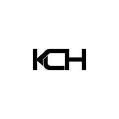 kch typography letter monogram logo design