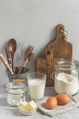 baking tools and ingredients