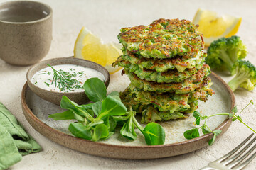 broccoli and zucchini fritters