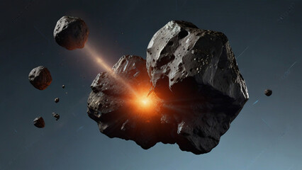 Fototapeta premium explosion in the space