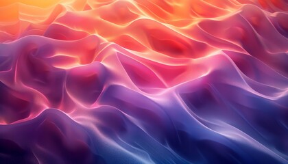 Obraz premium Stereoscopic abstract background with vector lines and pulsating colors