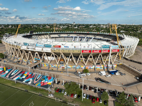 C&oacute;rdoba, Argentina, January 28, 2023: Aerial view of the Mario Alberto Kempes Stadium, C&oacute;rdoba, Argentina.