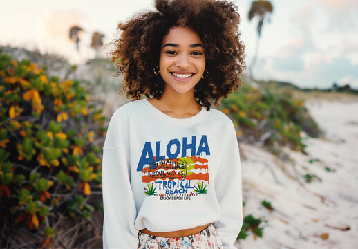 Sweatshirt Mockup. Ai Generated