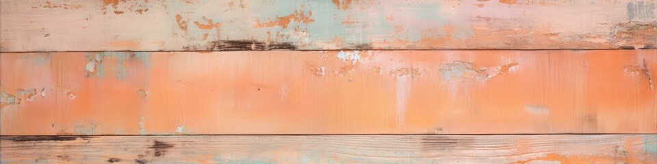 Pastel peach wood wooden with plank texture wall background, wood table Through use wash Giving a feeling of looking old and beautiful.