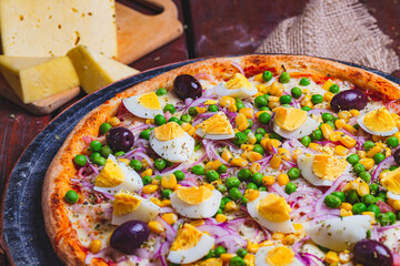 pizza with cheese