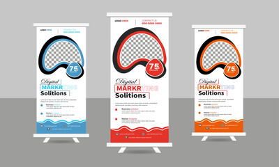 standee Modern banner, rollup banner design