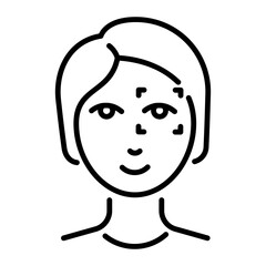 Download this linear icon of eye identification 