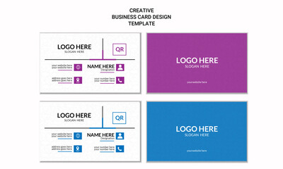 Modern and creative Simple Business Card Design Templet. business card design in clean minimal business card .