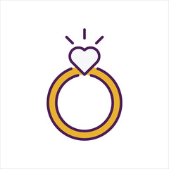 Ring vector icon