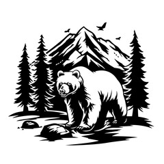 Obraz premium beer camping illustration on white background