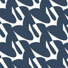 Black and white pattern with doodle style. Vector