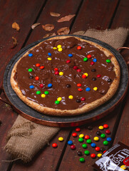 chocolate pizza