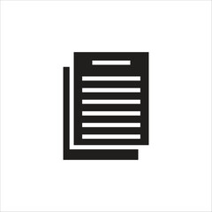 paper vector icon line template