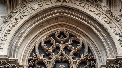 The archway is ornate and has a lot of detail