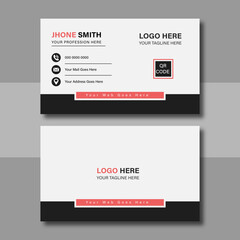 Creative modern Corporate Business card design template, Clean professional business card template, visiting card, business card template for business and personal use. Vector illustration design,