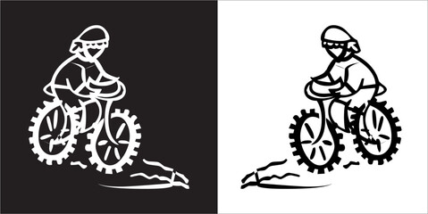 IIlustration Vector graphics of Cycling icon