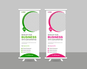 Modern standee banner, rollup banner design