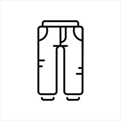 Trousers vector icon