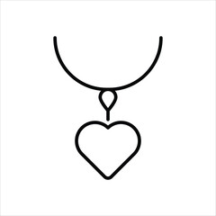 Necklace vector icon