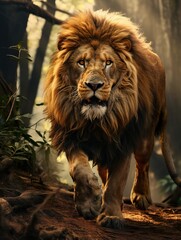 Obraz premium lion in zoo