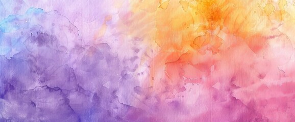 Horizontal background wallpaper with vibrant colors, smooth light pink abstract watercolor background, gradient ink colors wet effect hand drawn canvas background