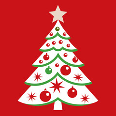 Abstract christmas tree