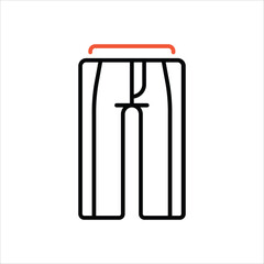 Trousers vector icon