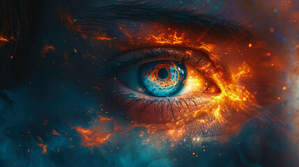 Cosmic Eye: Awakening Spiritual Vision And Mystical Energy, Ai Generated