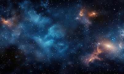 Fototapeta premium Stunning View of Deep Space Galaxy, Cosmos Filled with Countless Stars, Mesmerizing Beauty of the Universe