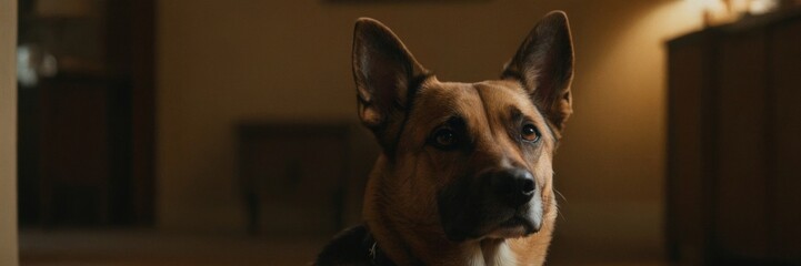 Obraz premium Canine Courage: Honoring Bravery and Resilience in Dogs 