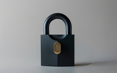 Fototapeta premium A modern interpretation of a traditional padlock design