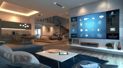 Central Hub for Home Systems Control in a Smart Living Room