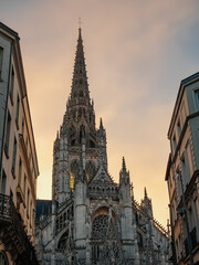 Fototapeta premium Église catholique Saint-Maclou (Church of Saint-Maclou) in Rouen
