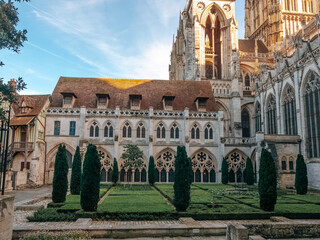 Inner yard of Cathédrale Notre-Dame de Rouen (Rouen Cathedral)