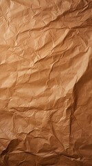 Fototapeta premium Brown crumpled paper texture