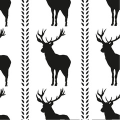 Seamless Pattern in Scandinavian Style