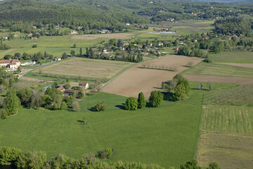 Obraz premium Campagne vue du panorama du village